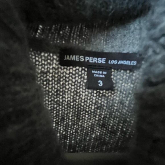 James Perse Grey Cowl Neck Cashmere - Picture 2 of 2